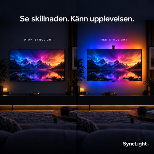 Arctiqo SyncLight™ – Kamerastyrd TV-belysning